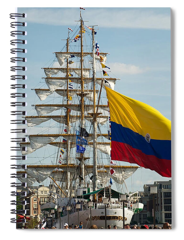 Baltimore Spiral Notebook featuring the photograph ARC Gloria 2 by Mark Dodd
