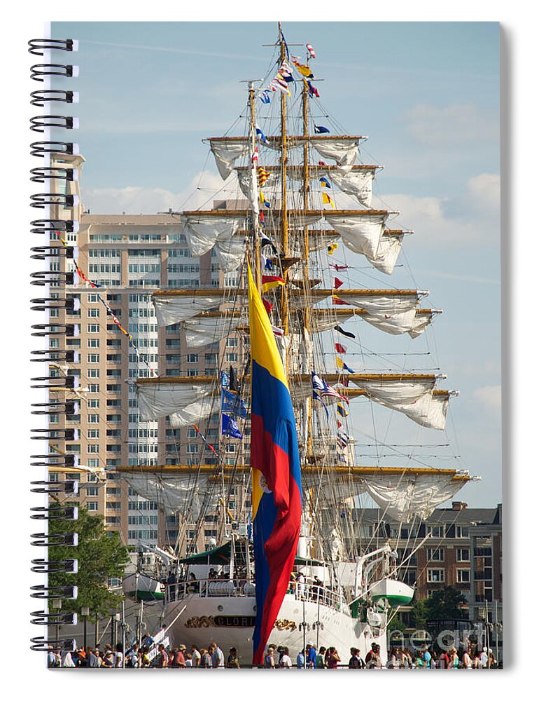 Baltimore Spiral Notebook featuring the photograph ARC Gloria 3 by Mark Dodd