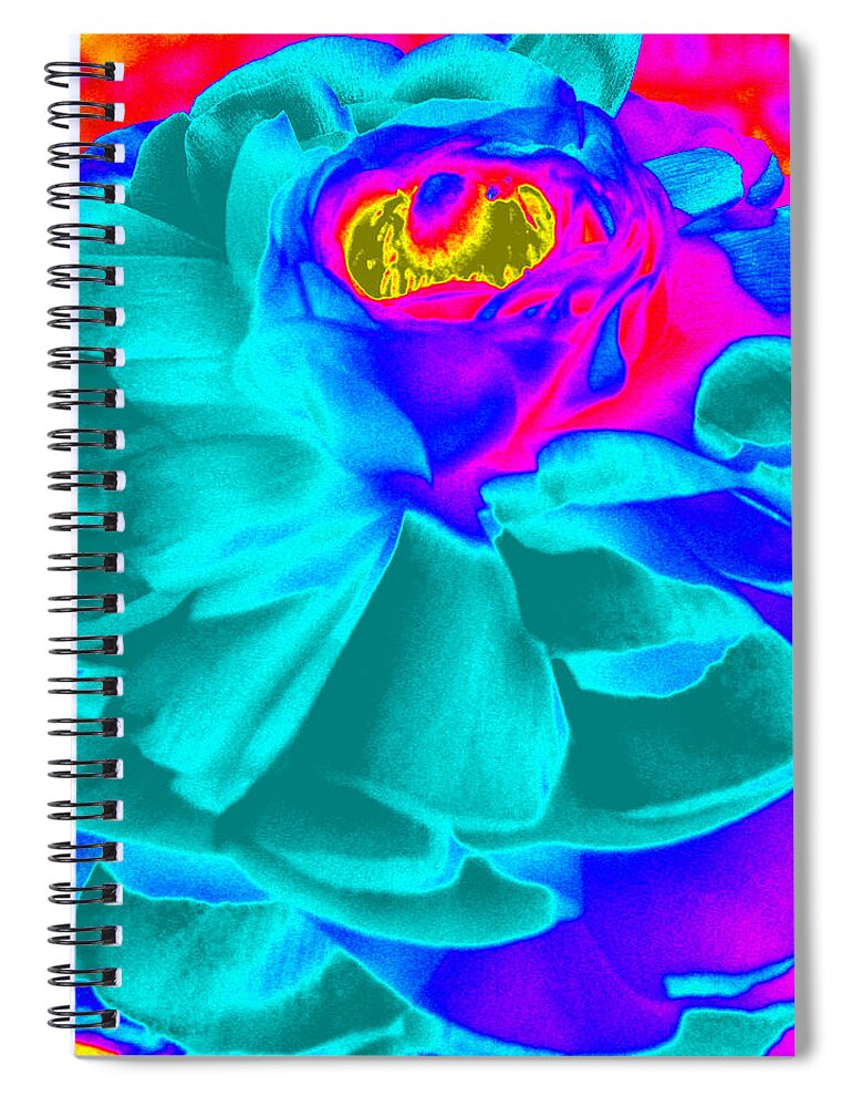 Ranunculus Flower Spiral Notebook featuring the photograph Artfully Playful by Kim Galluzzo