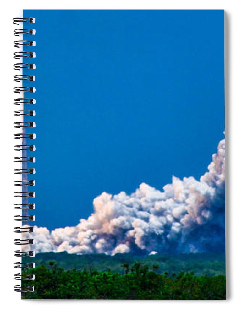 Launch Spiral Notebook featuring the photograph Atlas Launch by Shannon Harrington