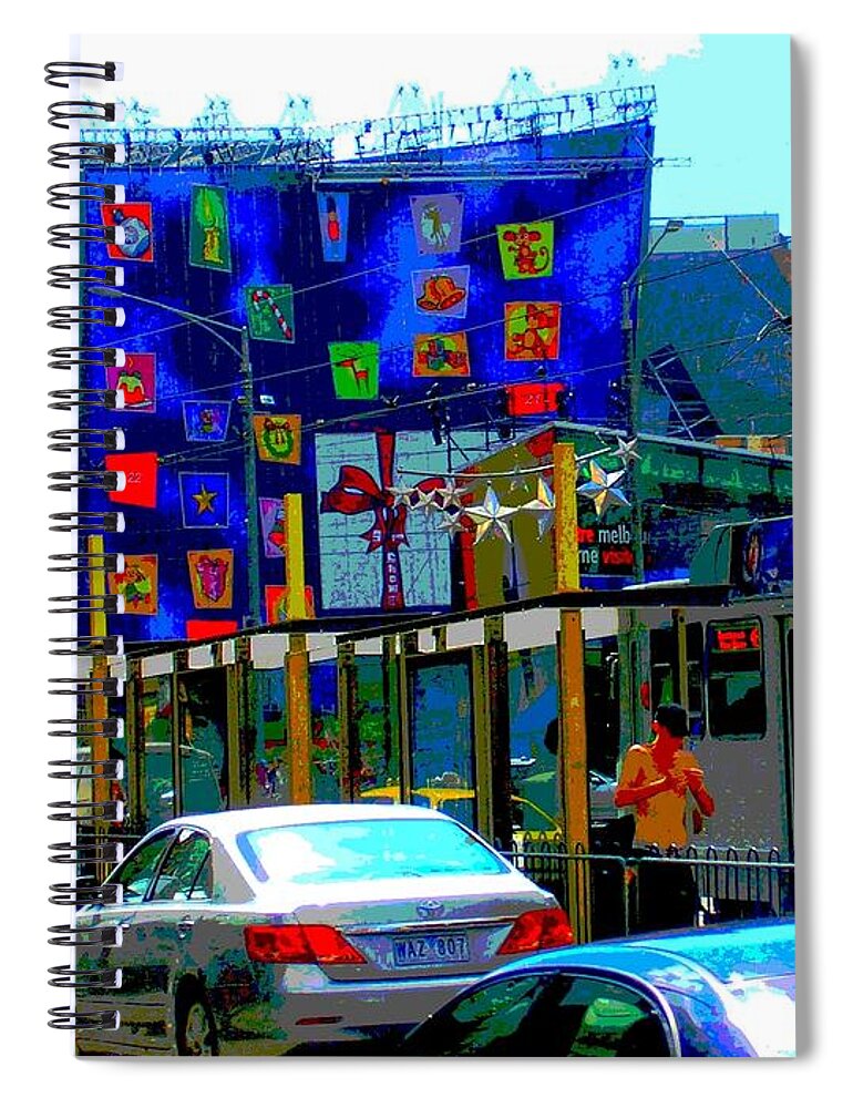 Australia Spiral Notebook featuring the mixed media Australian by Rogerio Mariani
