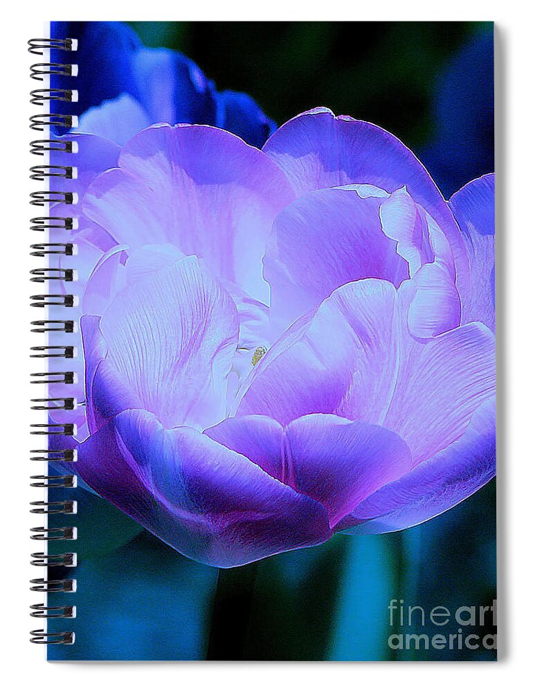 Tulip Spiral Notebook featuring the photograph Avatar's Tulip by Rory Siegel