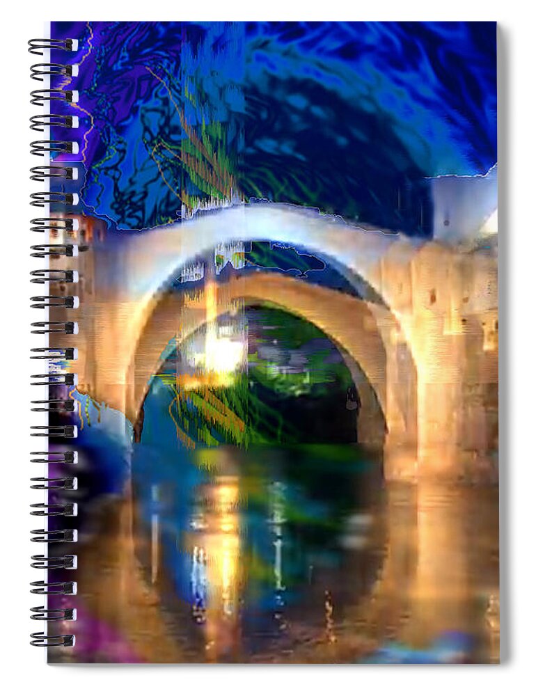 Bad Weather Coming Spiral Notebook featuring the digital art Bad Weather Coming by Seth Weaver