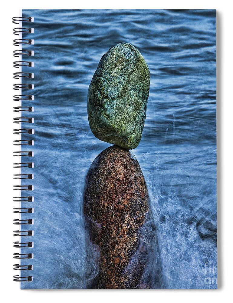Crete Spiral Notebook featuring the photograph Balancing by Casper Cammeraat