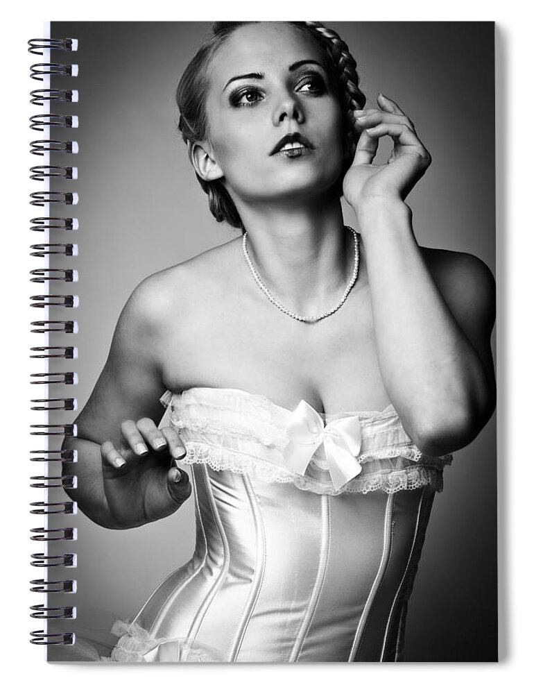 Ballerina Spiral Notebook featuring the photograph Ballerina by Ralf Kaiser