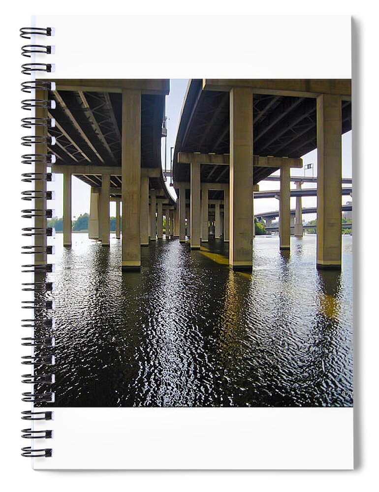 2d Spiral Notebook featuring the photograph Baltimore By-Pass by Brian Wallace