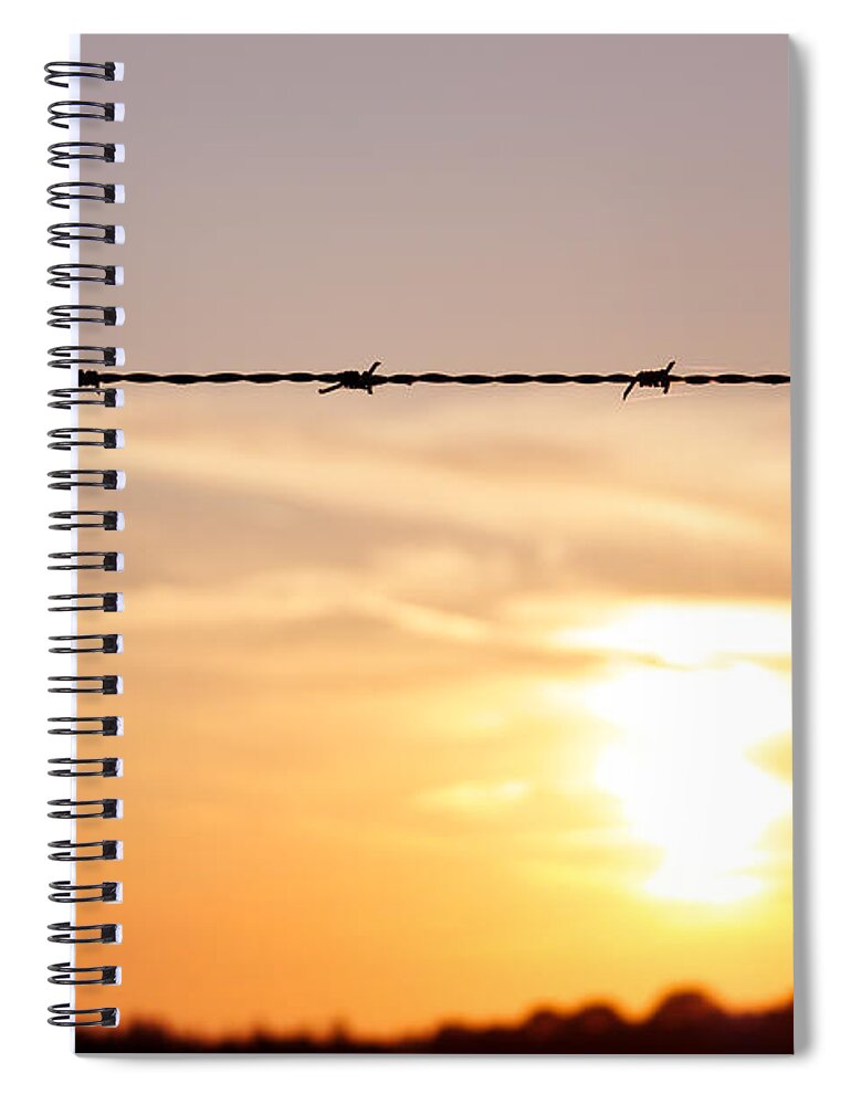 Barb Spiral Notebook featuring the photograph Barbed by Semmick Photo