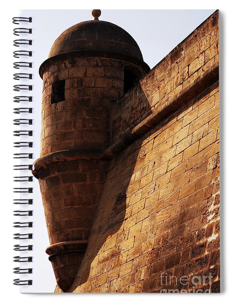 Almena Spiral Notebook featuring the photograph Battlement by Agusti Pardo Rossello