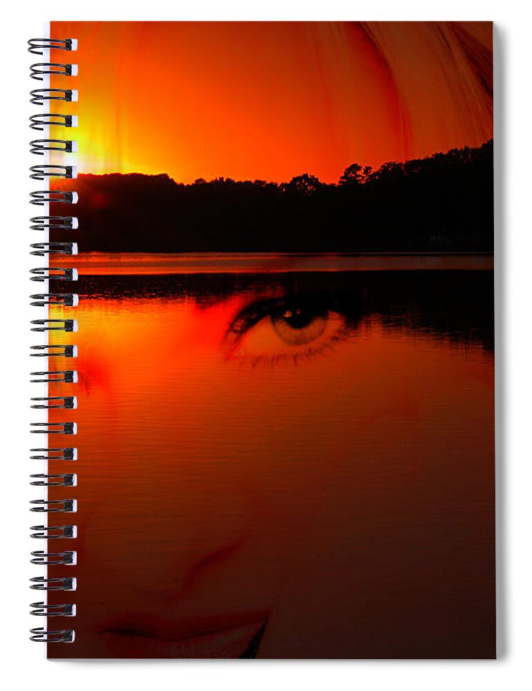 All Rights Reserved Spiral Notebook featuring the photograph Beauty Looks Back by Clayton Bruster