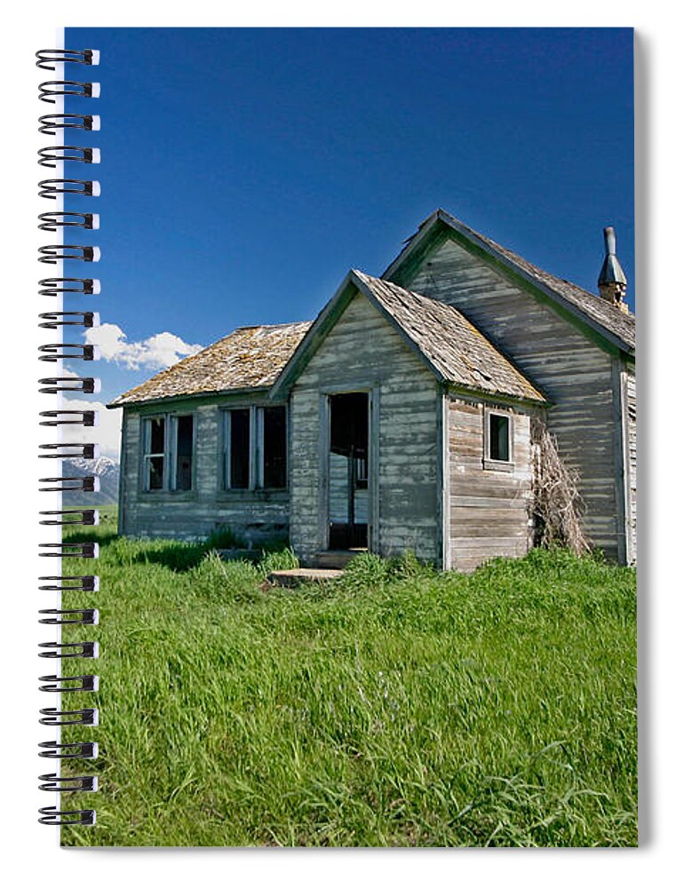 Old House Spiral Notebook featuring the photograph Better Days by Mitch Shindelbower