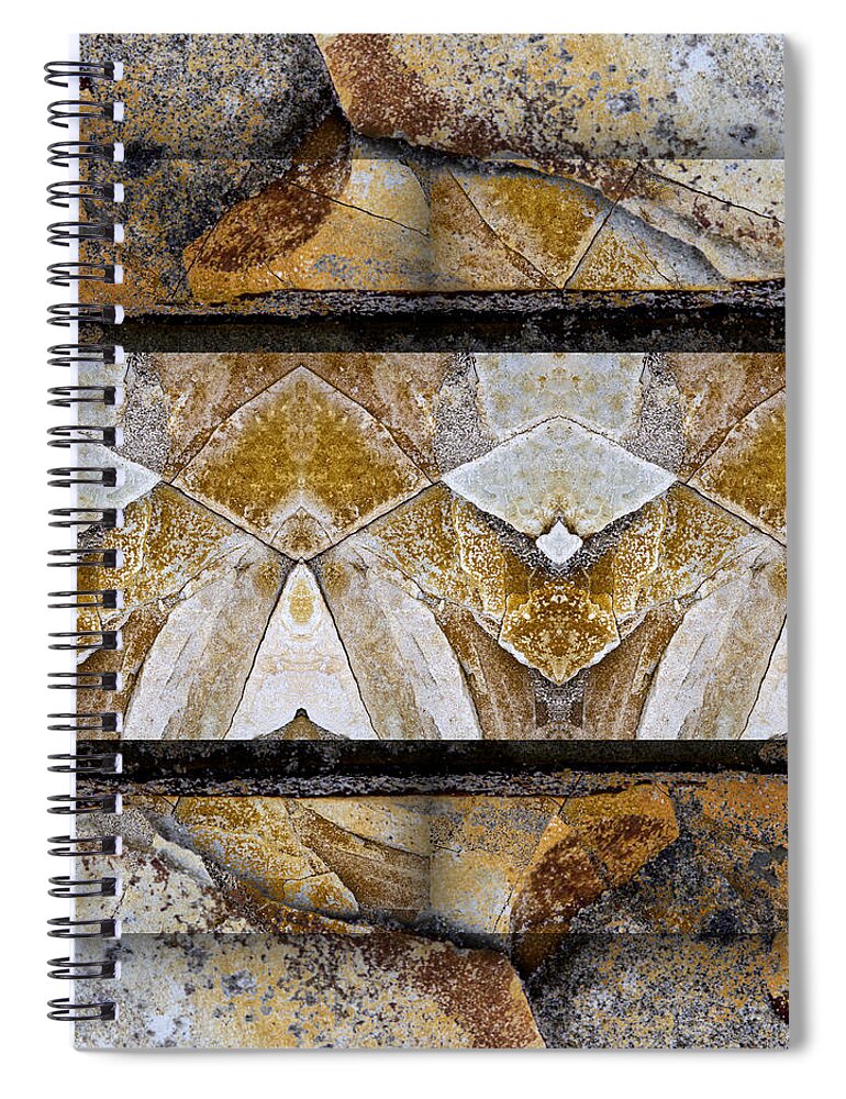 Bold Spiral Notebook featuring the photograph Between Tides Number 11 Square by Carol Leigh