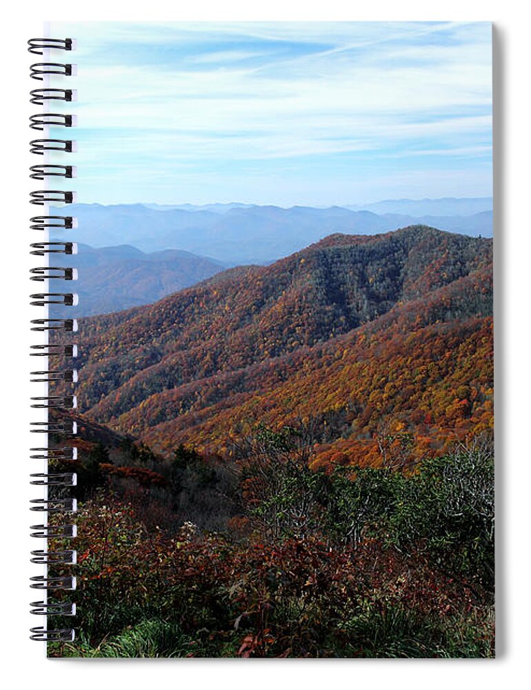  Spiral Notebook featuring the photograph Blue Ridge Parkway by Douglas Stucky