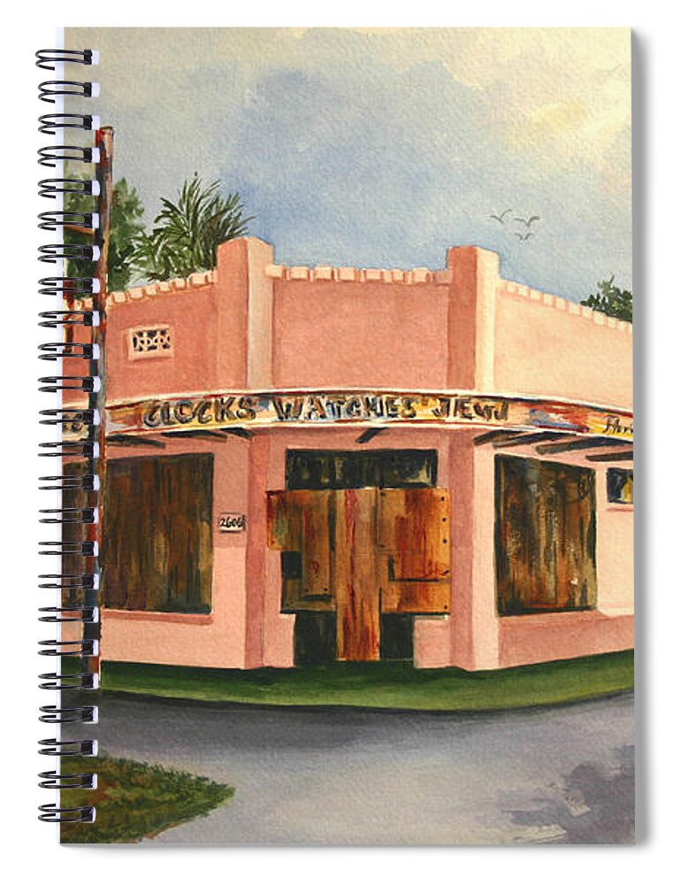 Pickford Spiral Notebook featuring the painting Boarded Memories Revisited by Roxanne Tobaison