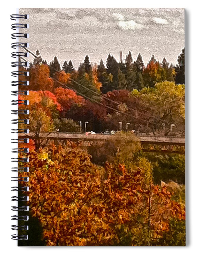Bridge Spiral Notebook featuring the photograph Bridge by Bill Owen