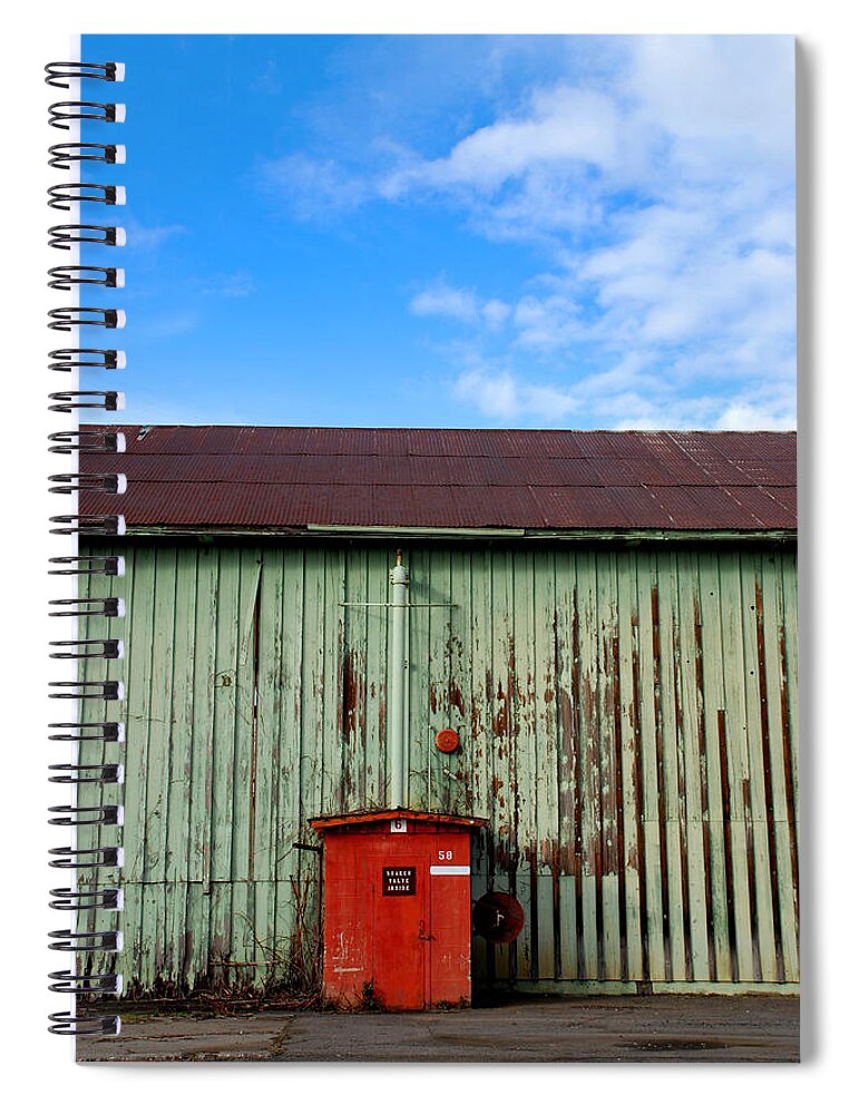 Buildings Spiral Notebook featuring the photograph Building series - Red Shack by Kathleen Grace