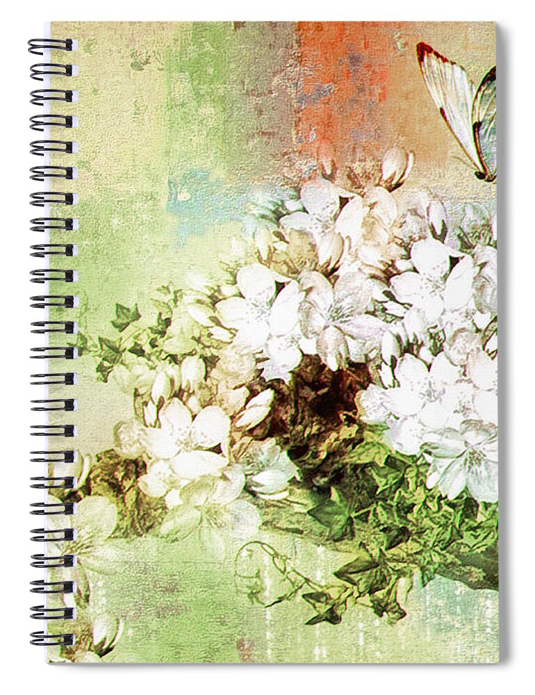 Butterfly Spiral Notebook featuring the digital art Butterfly by Elaine Manley