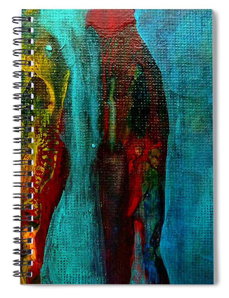 Man Spiral Notebook featuring the painting Charlie by Claire Bull