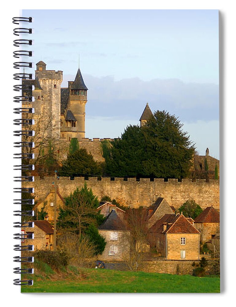 Castle Spiral Notebook featuring the photograph Chateau de Montfort by Paul Topp