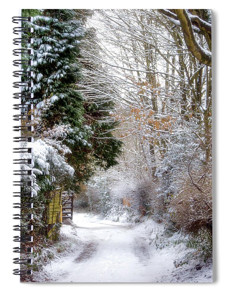 Snow Spiral Notebook featuring the photograph Christmas on the Chase by Ann Garrett