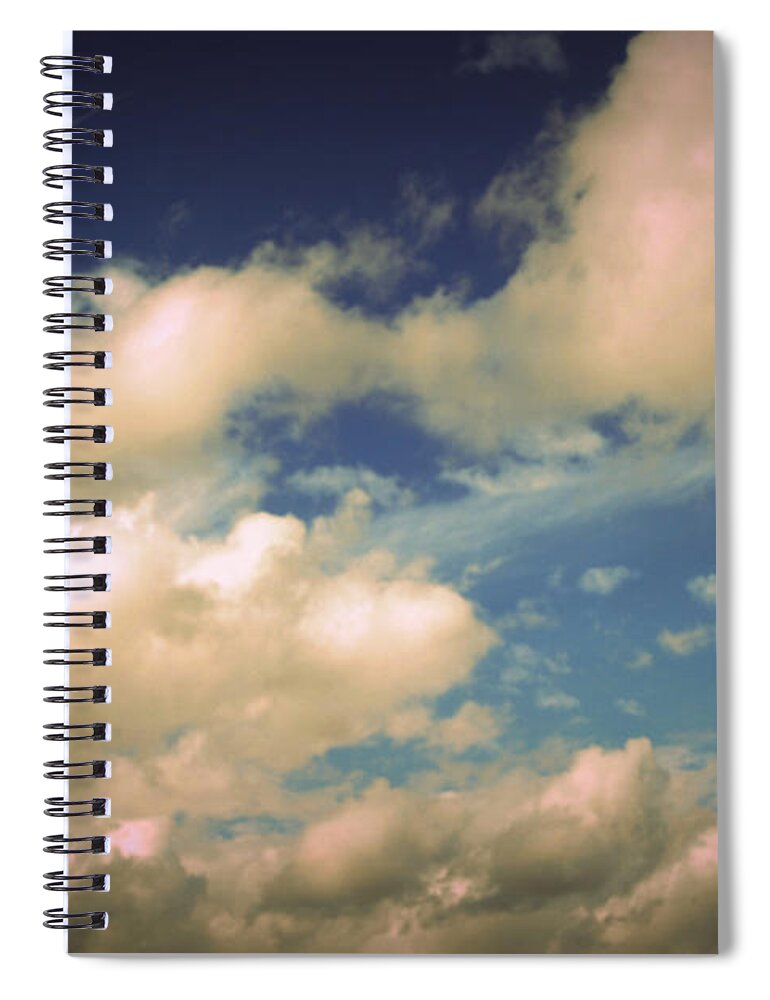 Clouds Spiral Notebook featuring the photograph Clouds-1 by Paulette B Wright