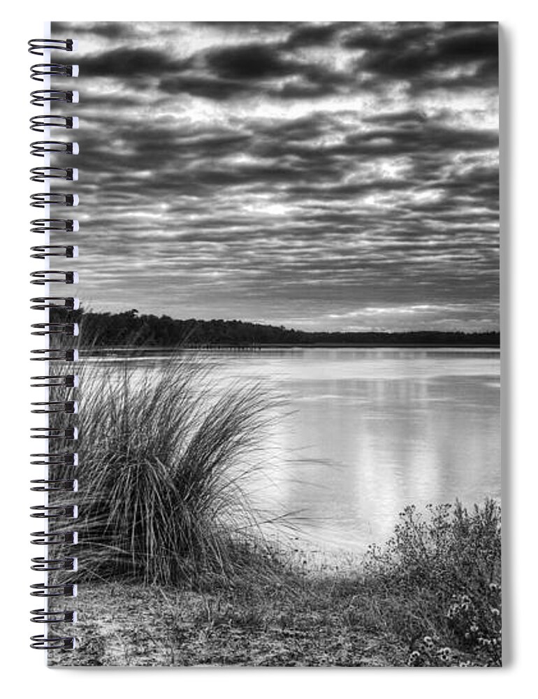 Beaufort County Spiral Notebook featuring the photograph Clouds In The Lowcountry by Phill Doherty