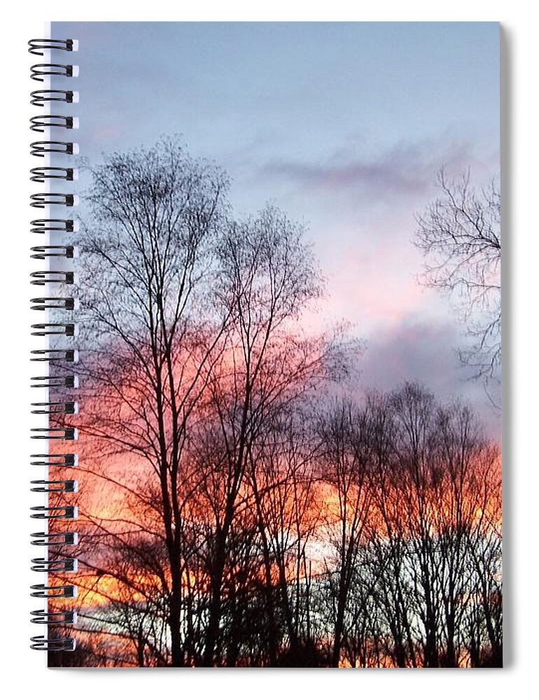 Sunset Spiral Notebook featuring the photograph Colors Of Sunset by Kim Galluzzo Wozniak
