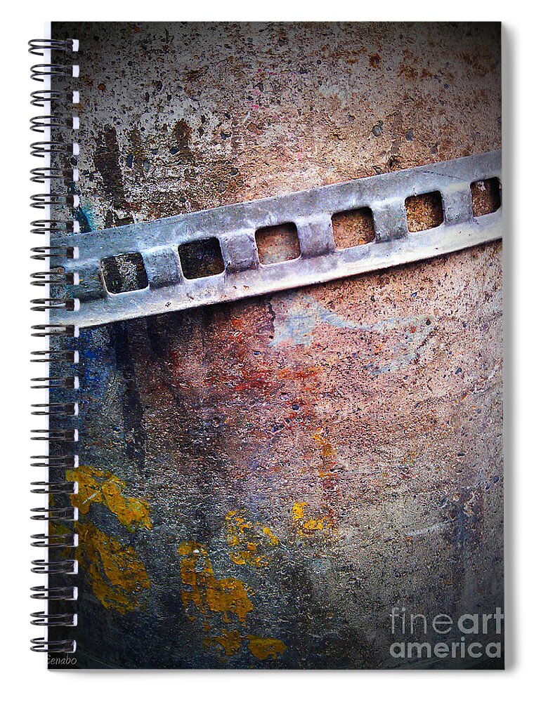  Spiral Notebook featuring the photograph Concrete Abstract by Eena Bo