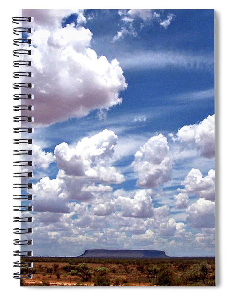 Outback Spiral Notebook featuring the photograph Conner's Rock by S Paul Sahm