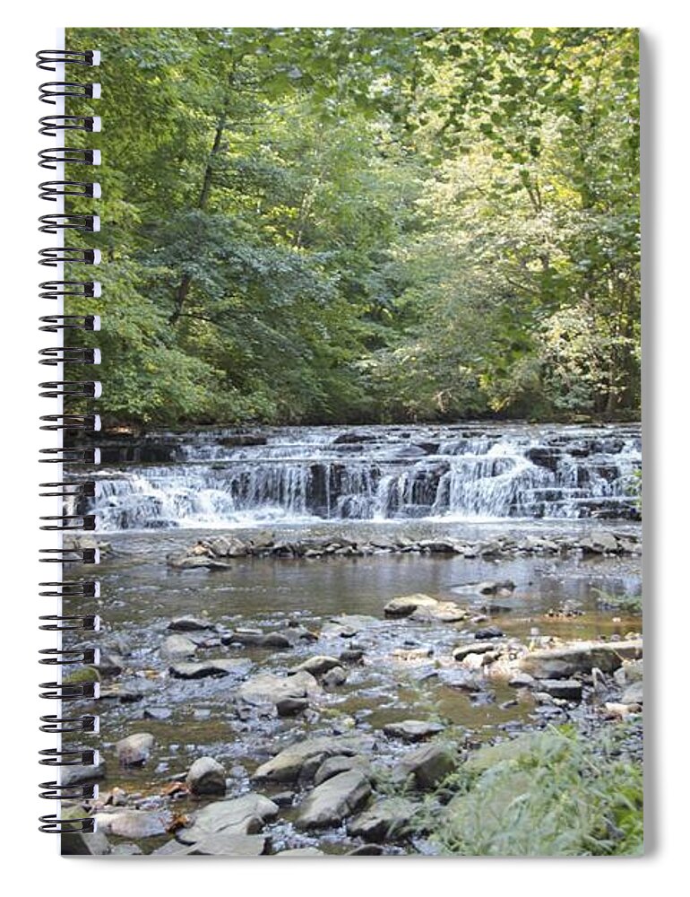 Corbetts Glen Spiral Notebook featuring the photograph Corbetts Glen Waterfall by William Norton