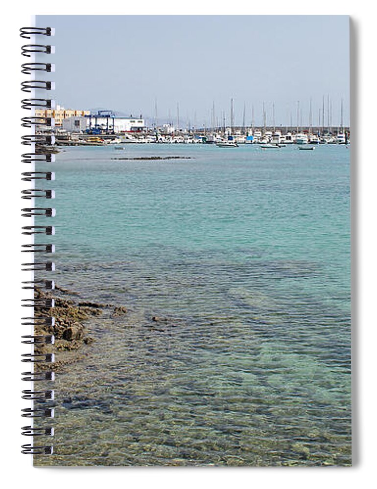 Sea Spiral Notebook featuring the photograph Corralejo by Tony Murtagh