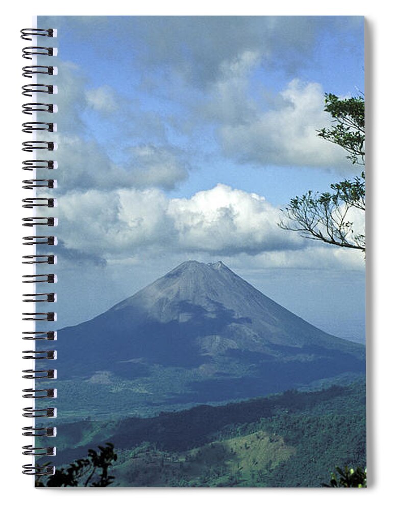 Arenal Spiral Notebook featuring the photograph Costa Ricas Arenal Volcano by Greg Dimijian