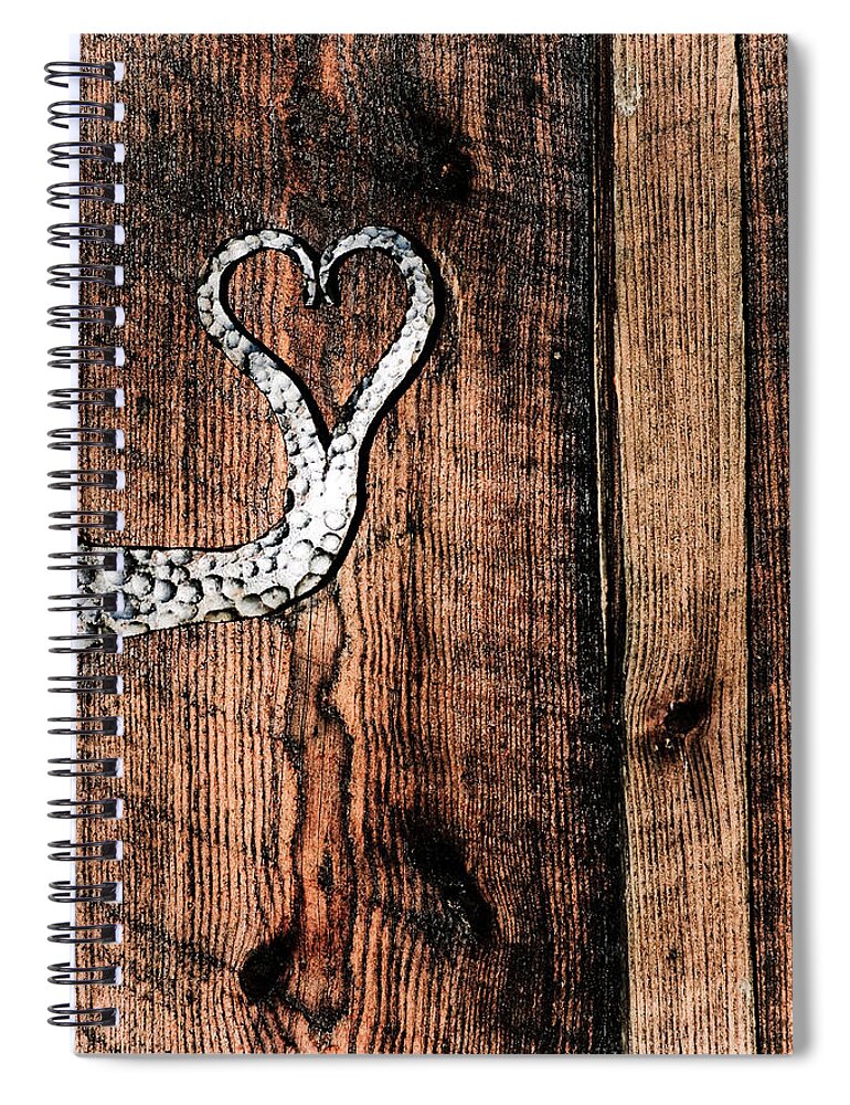 Metal Spiral Notebook featuring the photograph Crafted Heart by Michelle Joseph-Long