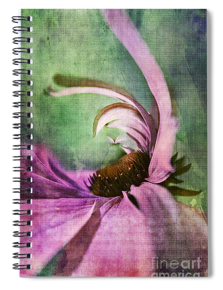 Daisy Spiral Notebook featuring the digital art Daisy Fun - a01v042t05 by Variance Collections