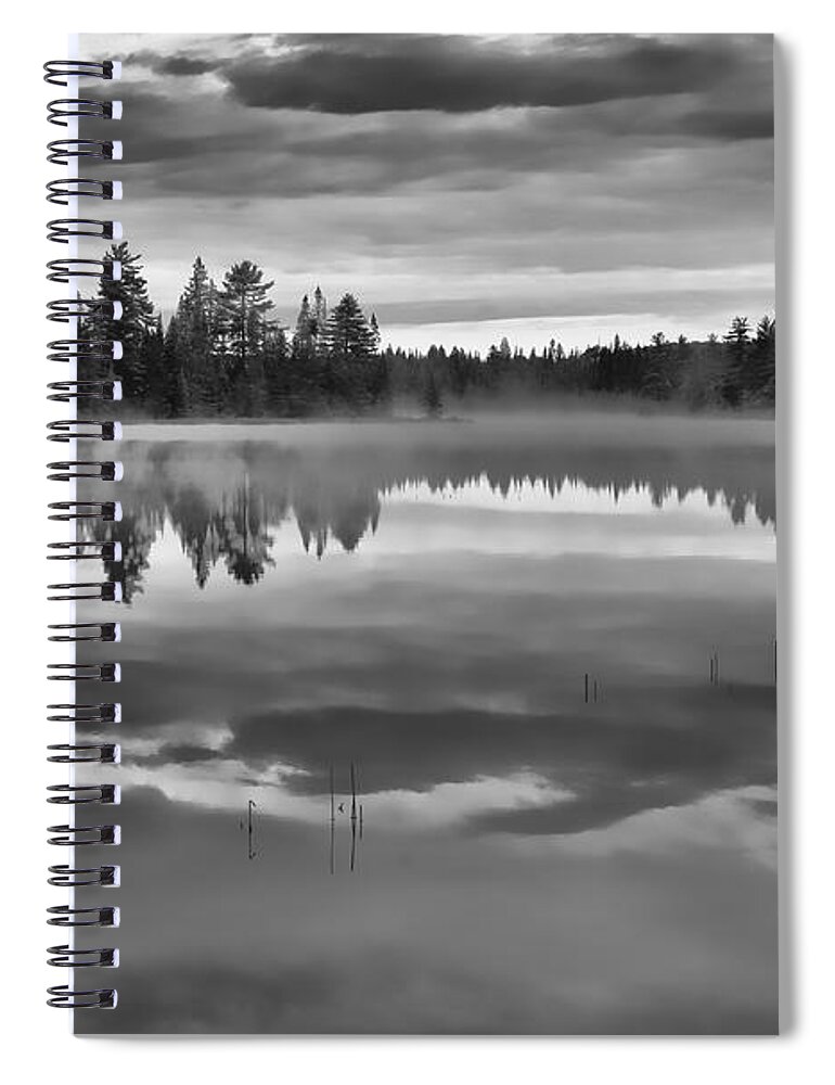 Black And White Spiral Notebook featuring the photograph Dark Tranquility by Shari Jardina