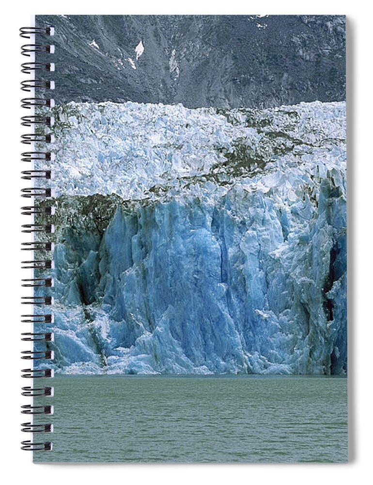 Mp Spiral Notebook featuring the photograph Dawes Glacier, Endicott Arm, Inside by Konrad Wothe