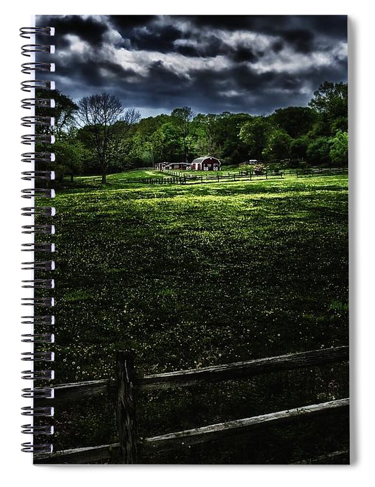Farm Spiral Notebook featuring the photograph Deerfield by Mark Fuller