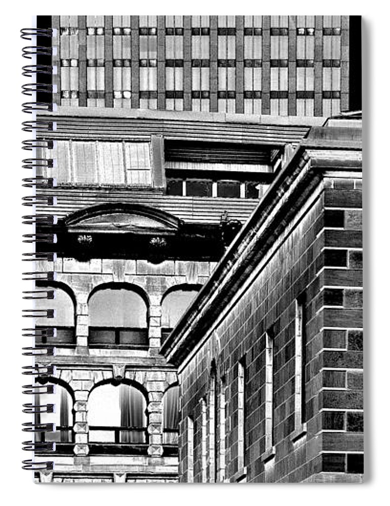 Cityscapes Spiral Notebook featuring the photograph Distant Relations by Burney Lieberman