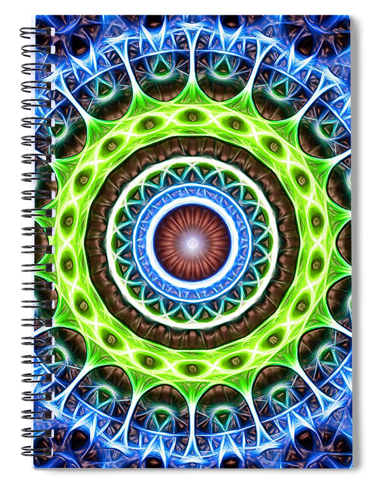 Dome Spiral Notebook featuring the digital art Dome by Stephen Younts