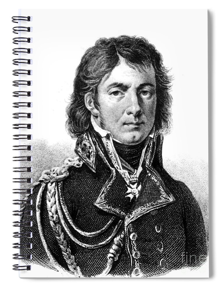 History Spiral Notebook featuring the photograph Dominique Jean Larrey, French Surgeon by Science Source