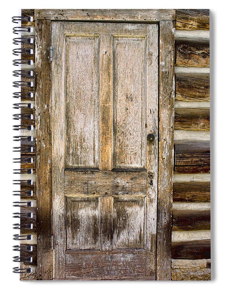 Door Spiral Notebook featuring the photograph Doors of St Elmo II by Ellen Heaverlo