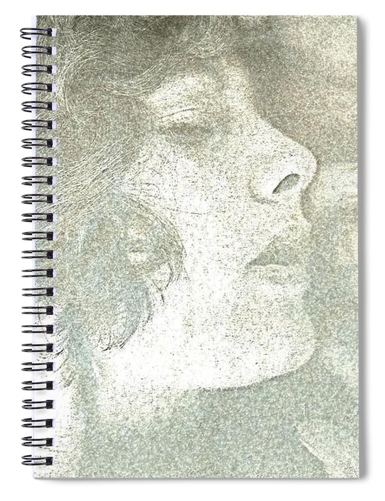 Portrait Spiral Notebook featuring the photograph Dreaming by Rory Siegel