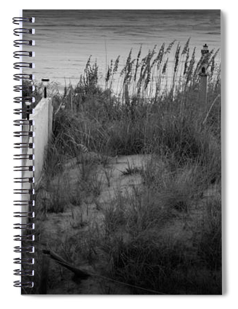 Matte Print Spiral Notebook featuring the photograph Dune Stairway by Kim Galluzzo