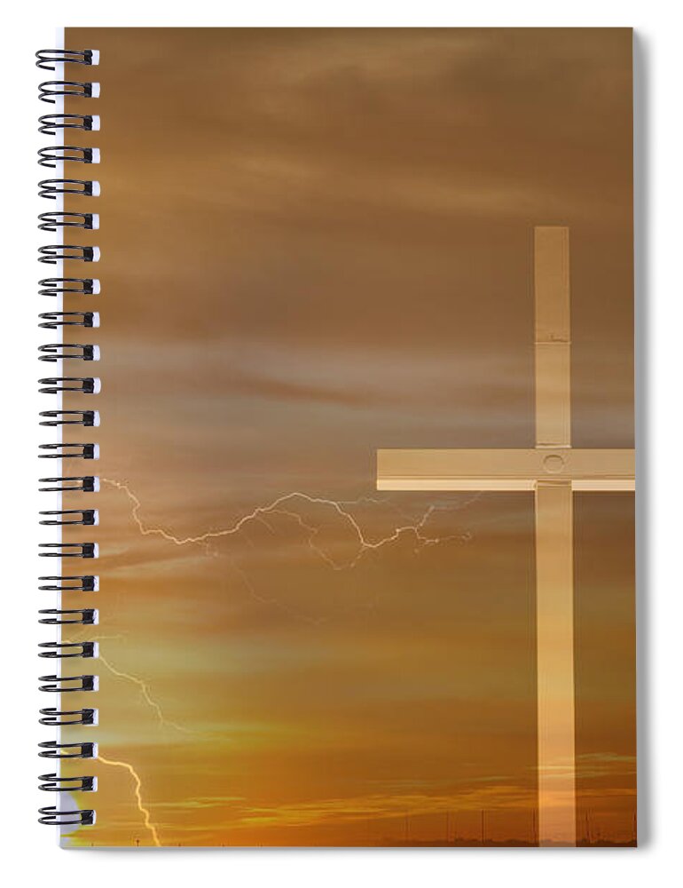 Easter Spiral Notebook featuring the photograph Easter Sunrise by James BO Insogna