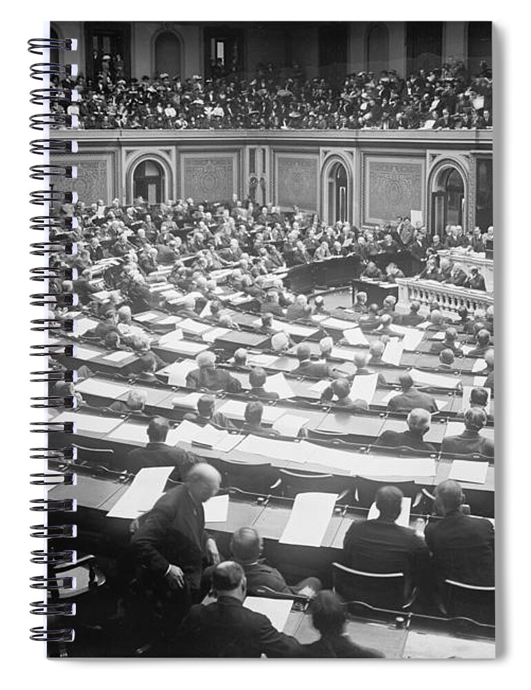 1912 Spiral Notebook featuring the photograph Electoral Votes, 1913 by Granger