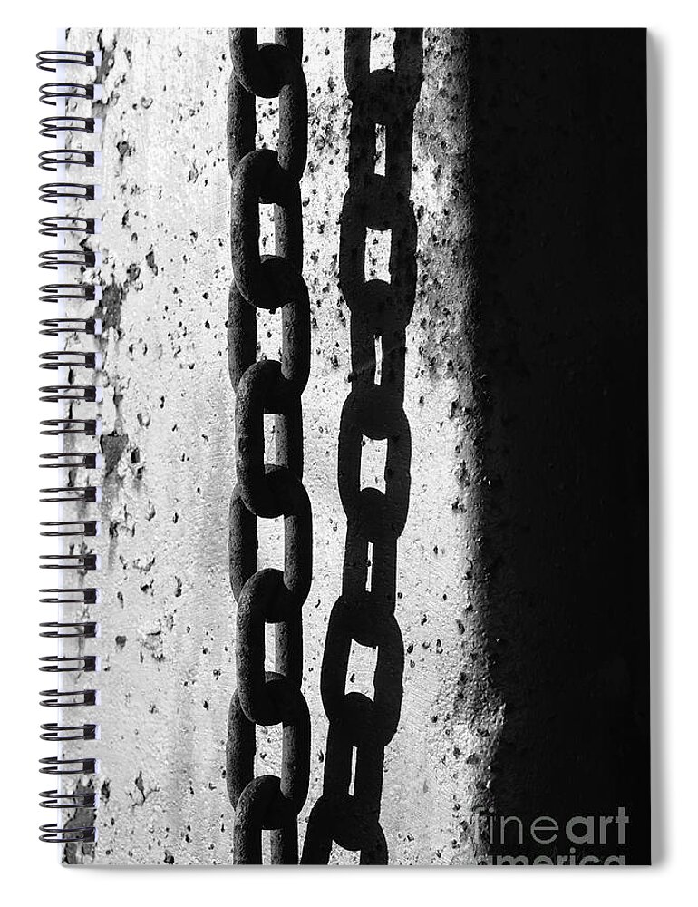 Chain Spiral Notebook featuring the photograph Etch by Luke Moore