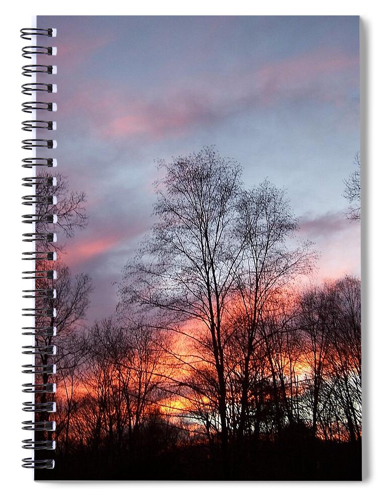 Sunset Spiral Notebook featuring the photograph Explosions Of Color by Kim Galluzzo Wozniak