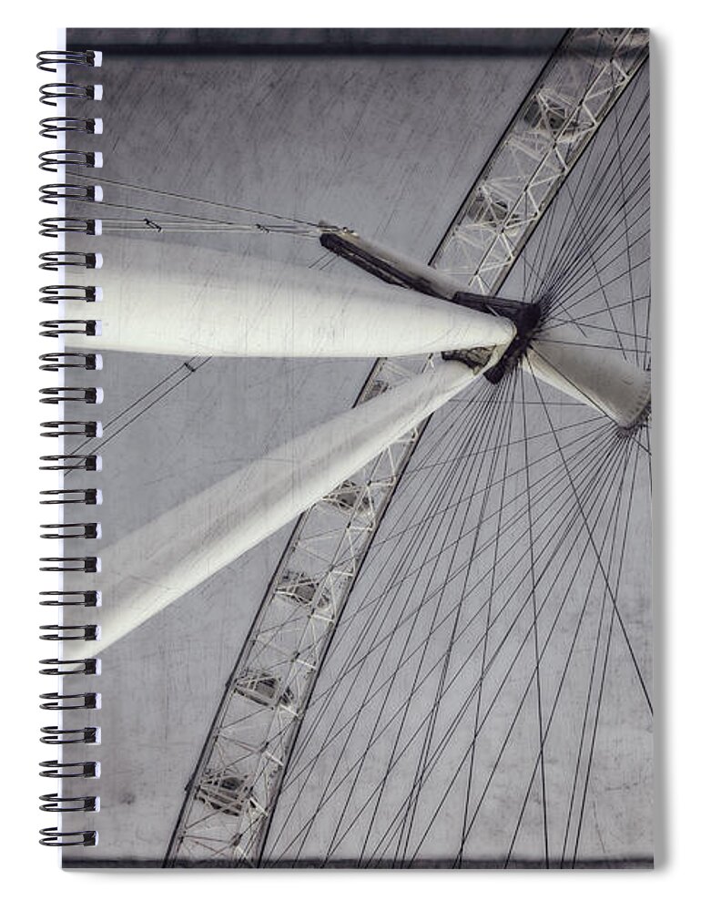 Joan Carroll Spiral Notebook featuring the photograph Eye on London by Joan Carroll