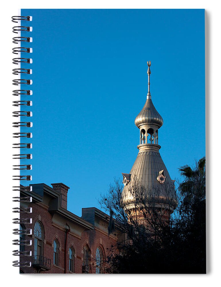 Architecture Spiral Notebook featuring the photograph Facade and Minaret by Ed Gleichman