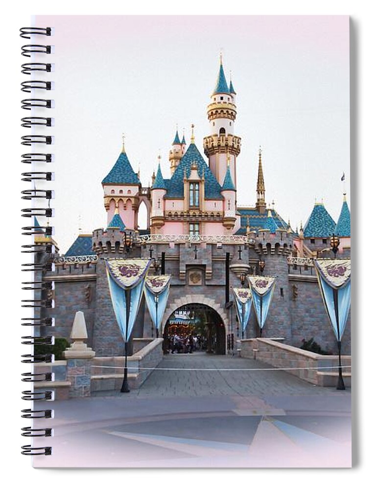 Sleeping Beauty Spiral Notebook featuring the photograph Fairytale Castle by Heidi Smith