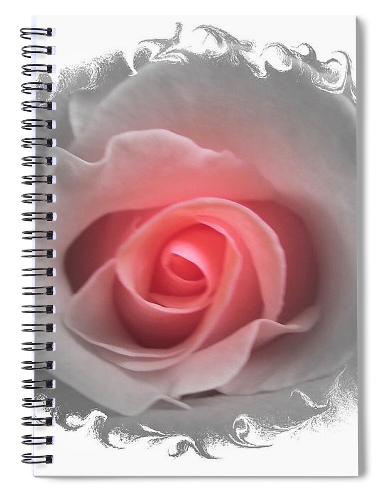 Pink Spiral Notebook featuring the photograph Fiery Swirls Of Beauty by Kim Galluzzo Wozniak